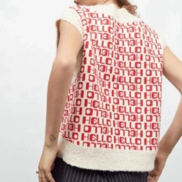 Urban Outfitters Hello Sweater Vest m - Picture 5 of 11